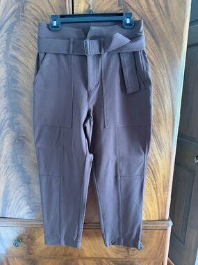 Banana Republic Dark Brown Belted Trouser